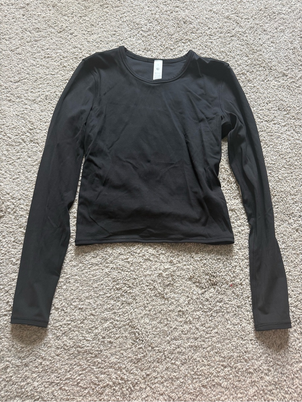 lululemon athletica Black Long-Sleeve Crew Top